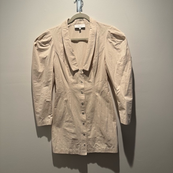 L'Academie Cream Long Sleeve Dress - Picture 2 of 6